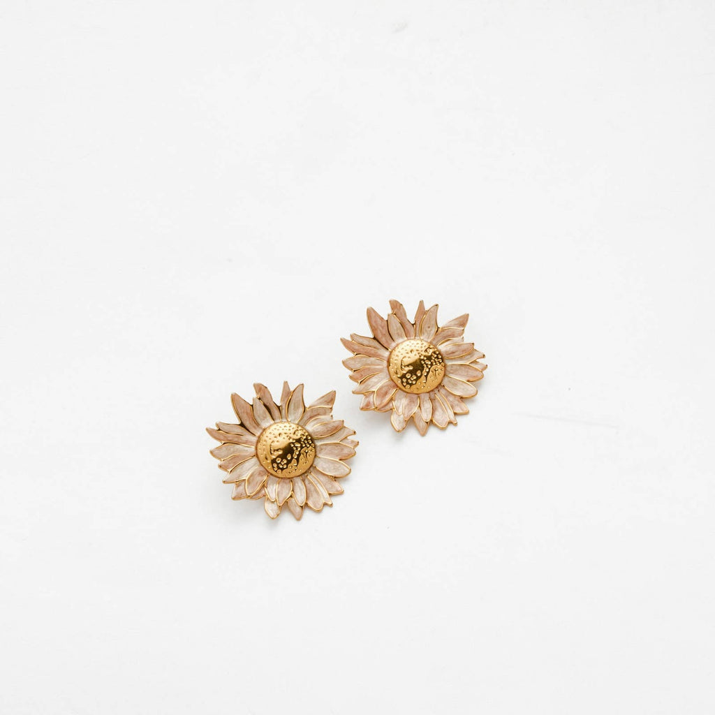 Earrings - Viviane: Beige