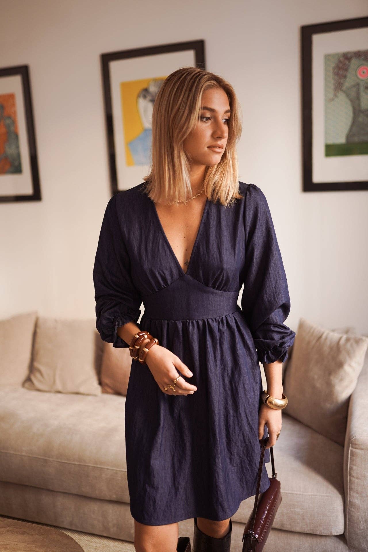 Tilla dress: Marine