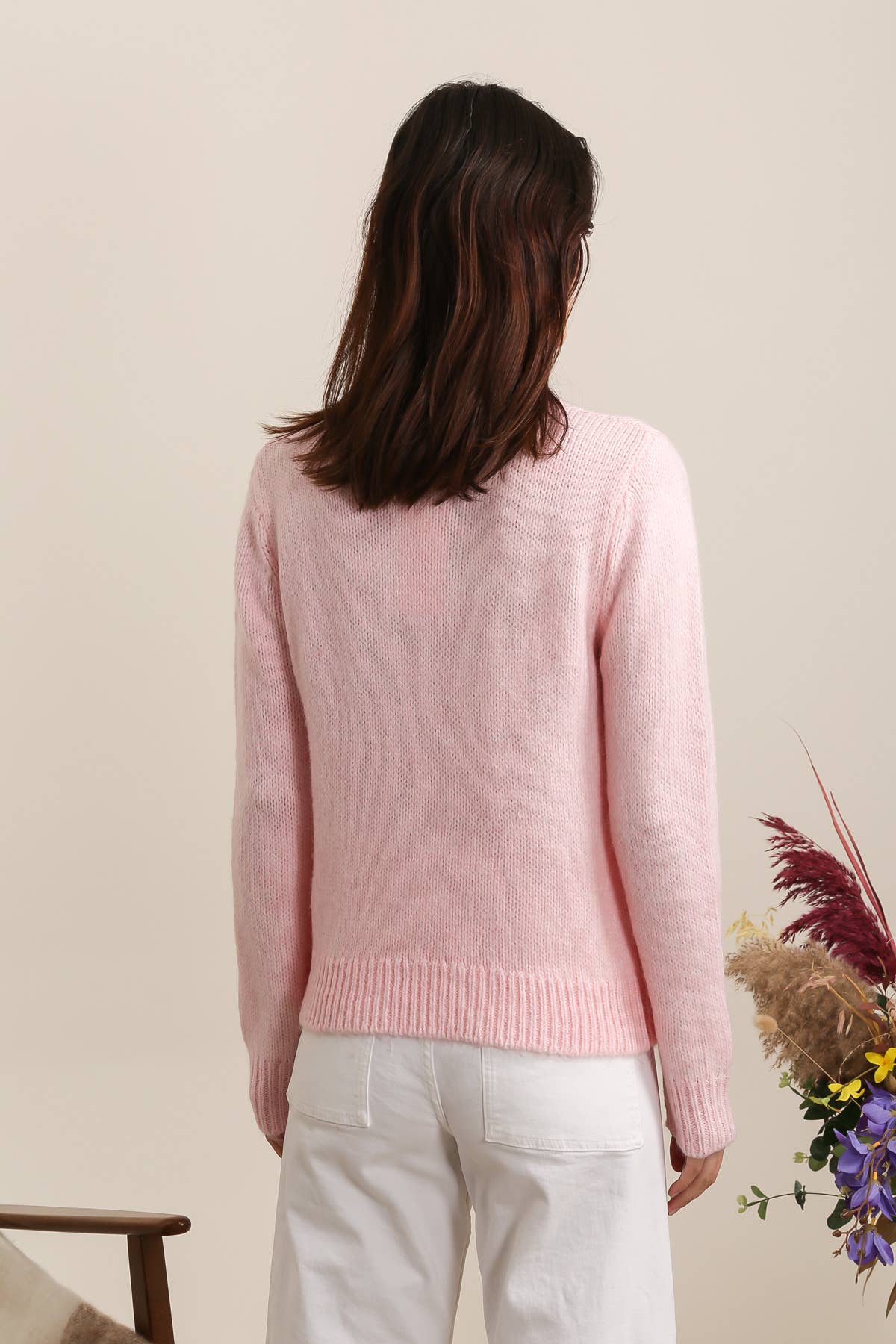 KNITTED SWEATER PINK