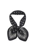 COLORED SILK-TOUCH SCARF: Black