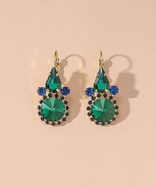 Sleeper earrings Green