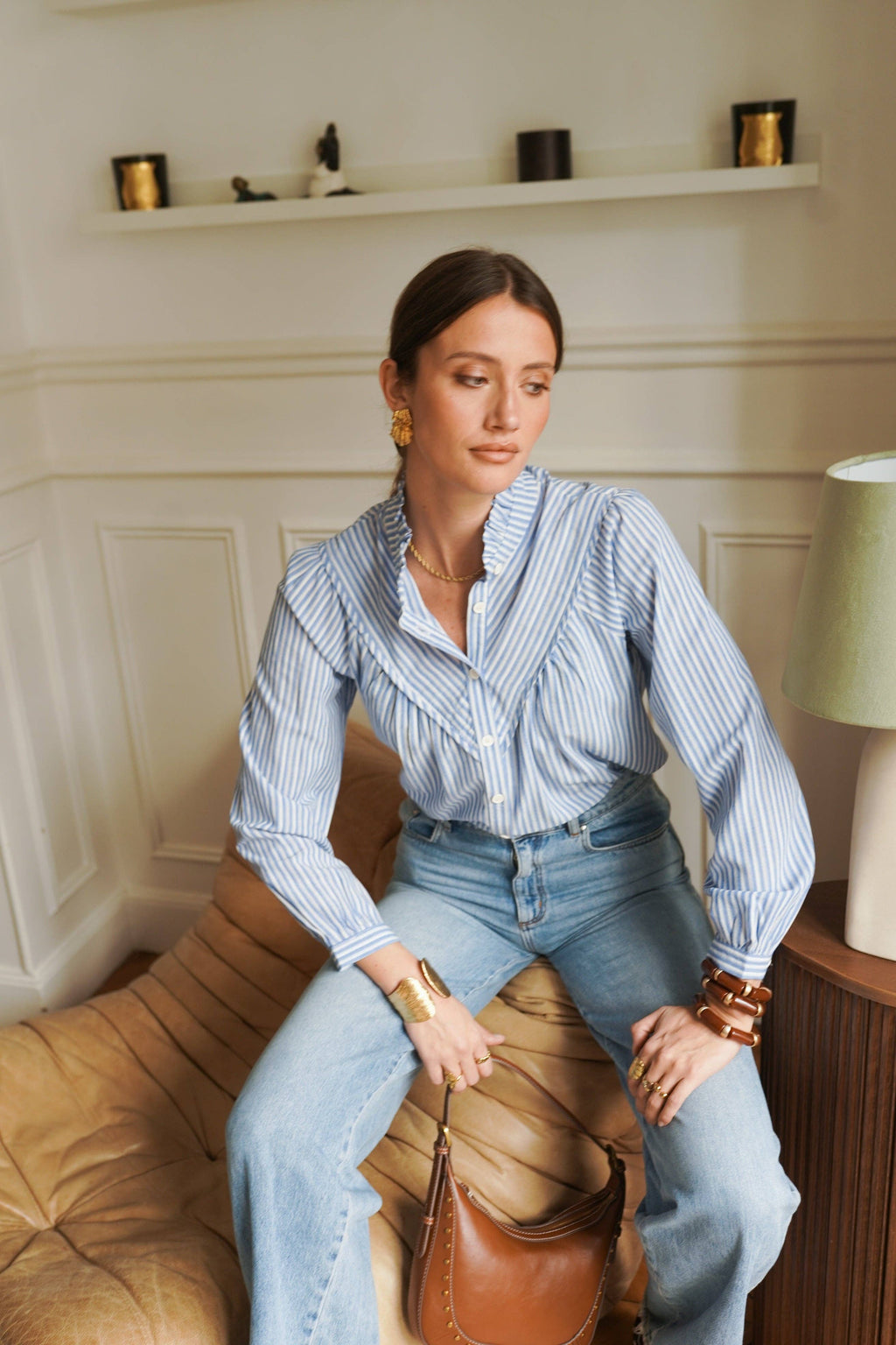 Chrissy Shirt: Blue