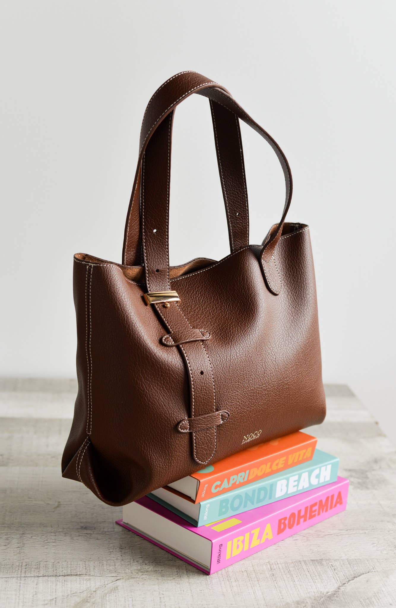 Shopper Vegan Leather Regulator Brown