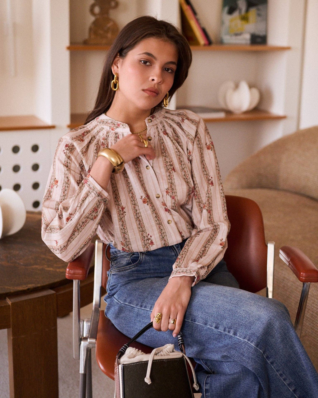 Héloïse Blouse: Taupe