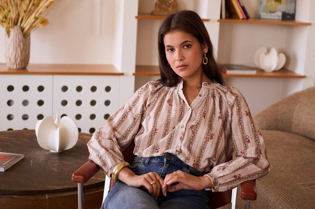 Héloïse Blouse: Taupe