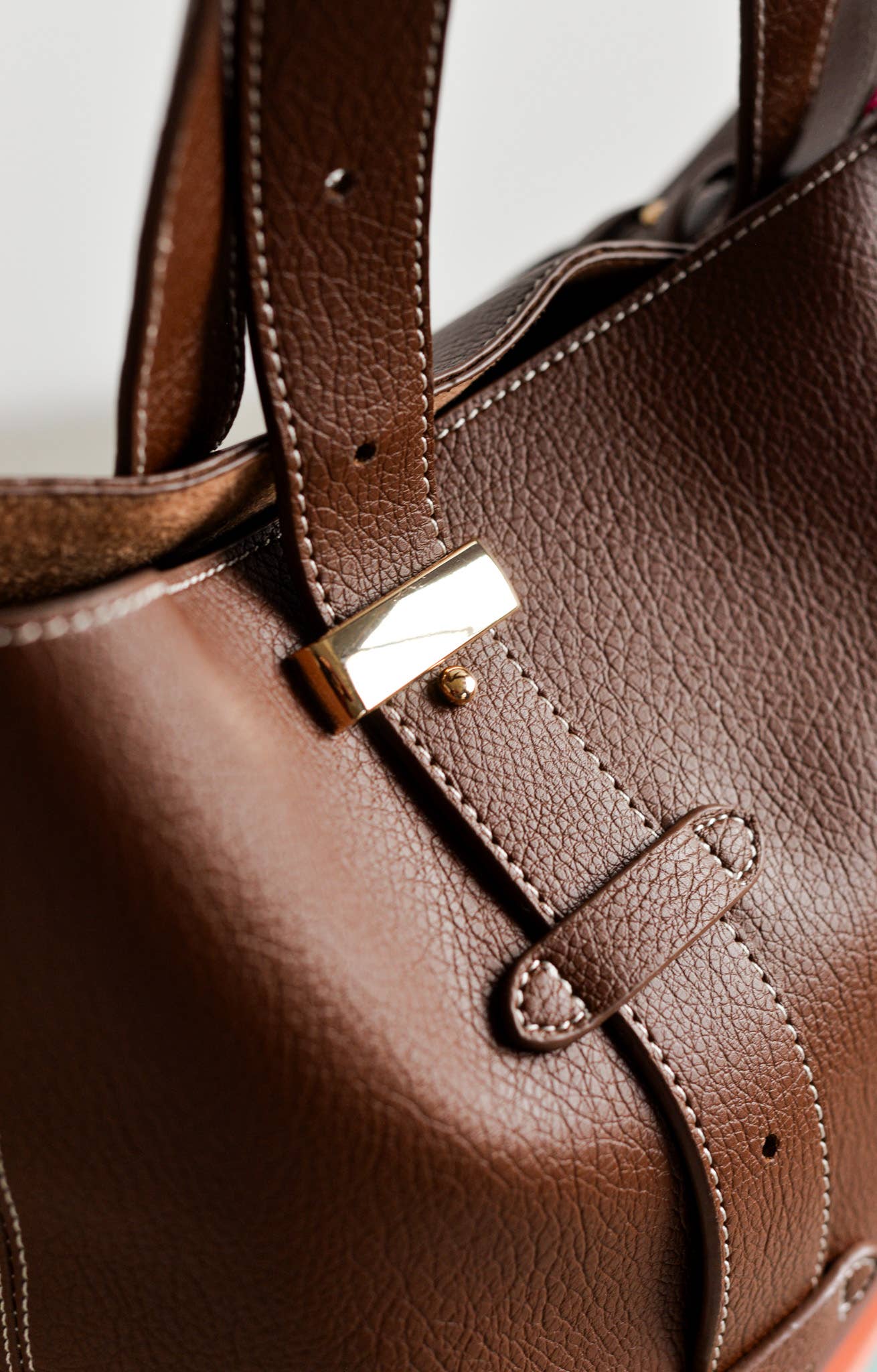 Shopper Vegan Leather Regulator Brown