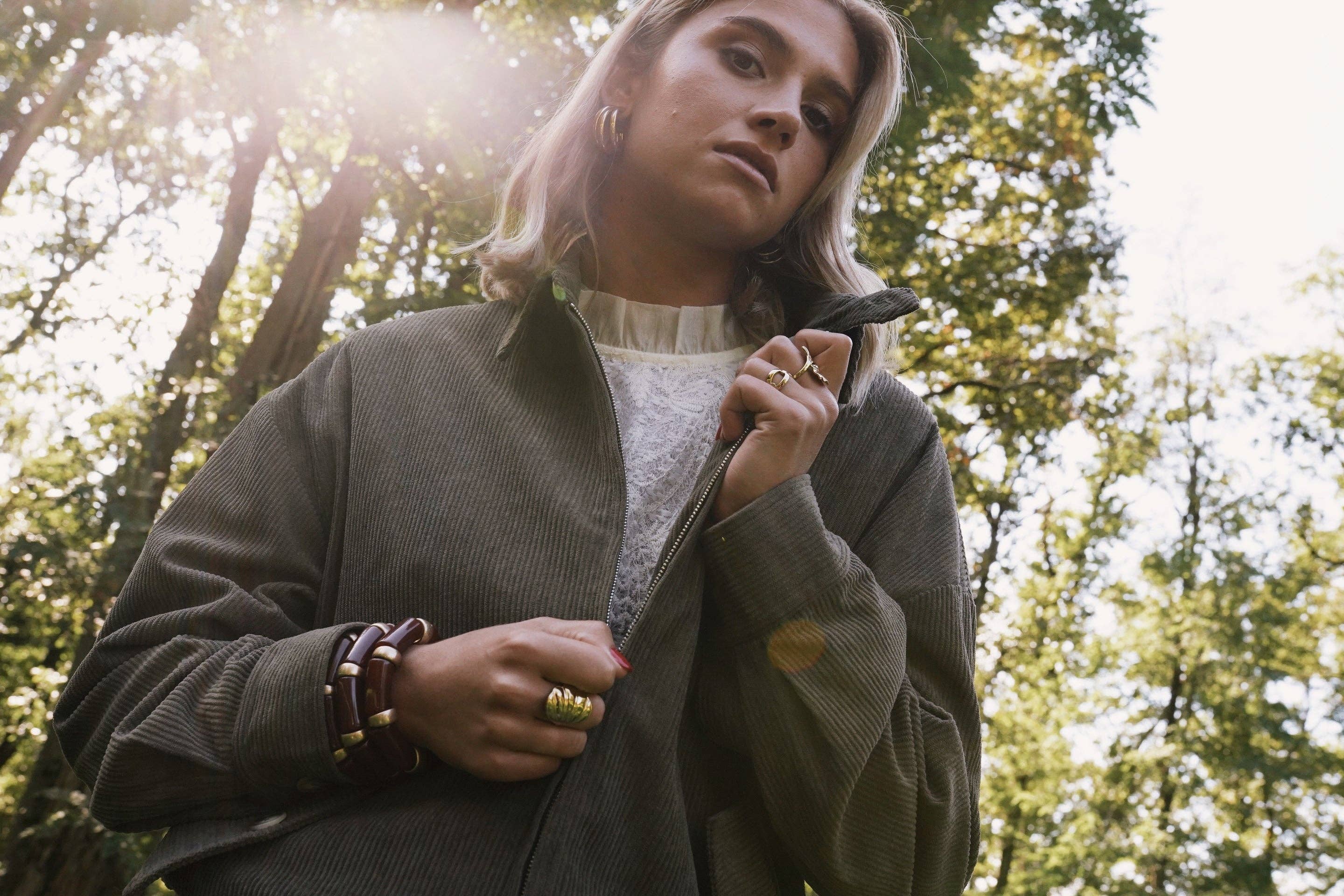 Loïs Jacket: Khaki