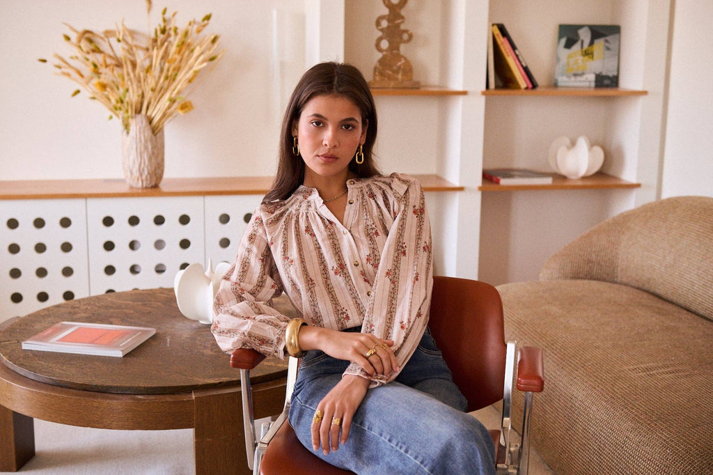 Héloïse Blouse: Taupe