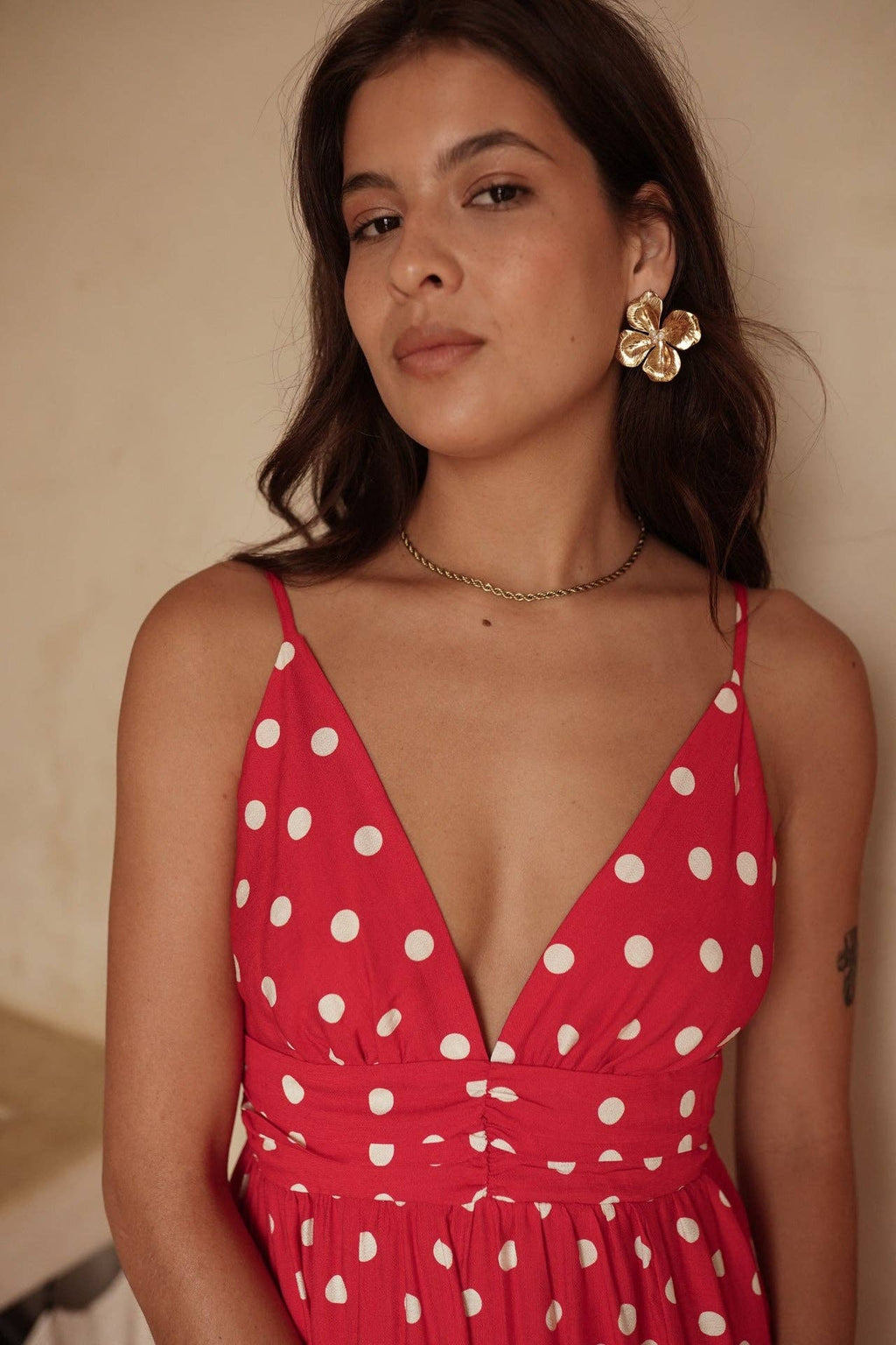Azélia dress: Rouge