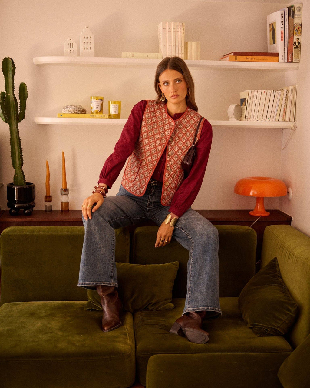 Olympia vest: Bordeaux