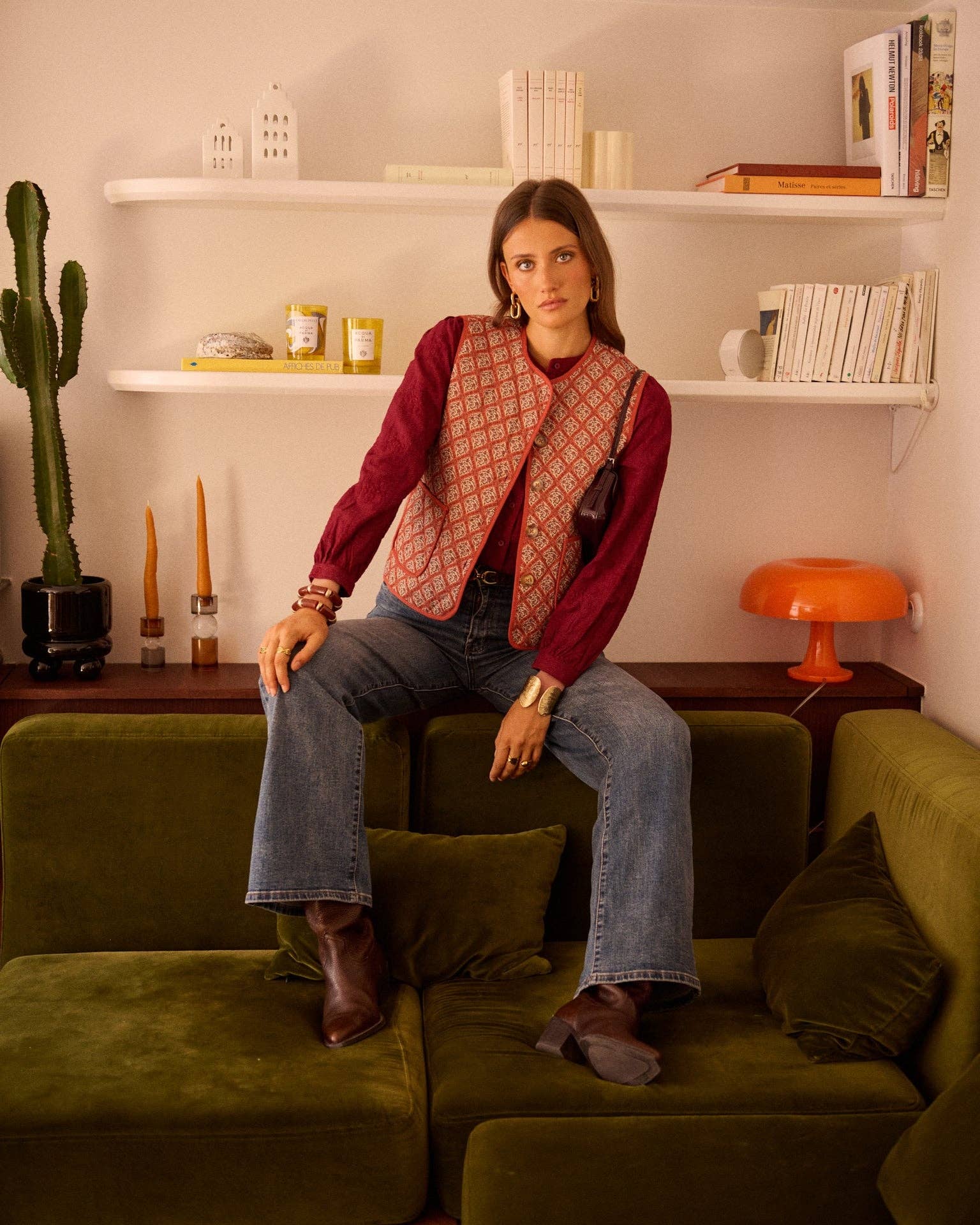 Olympia vest: Bordeaux