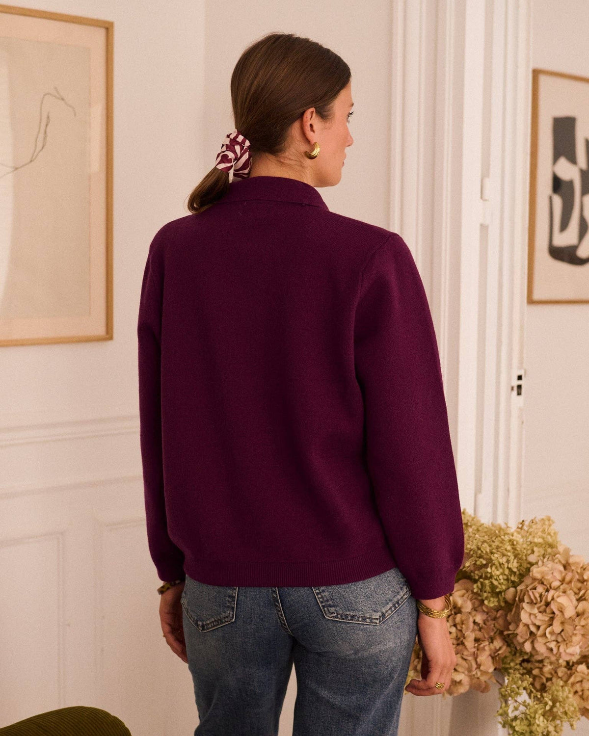 Téodora cardigan: Bordeaux