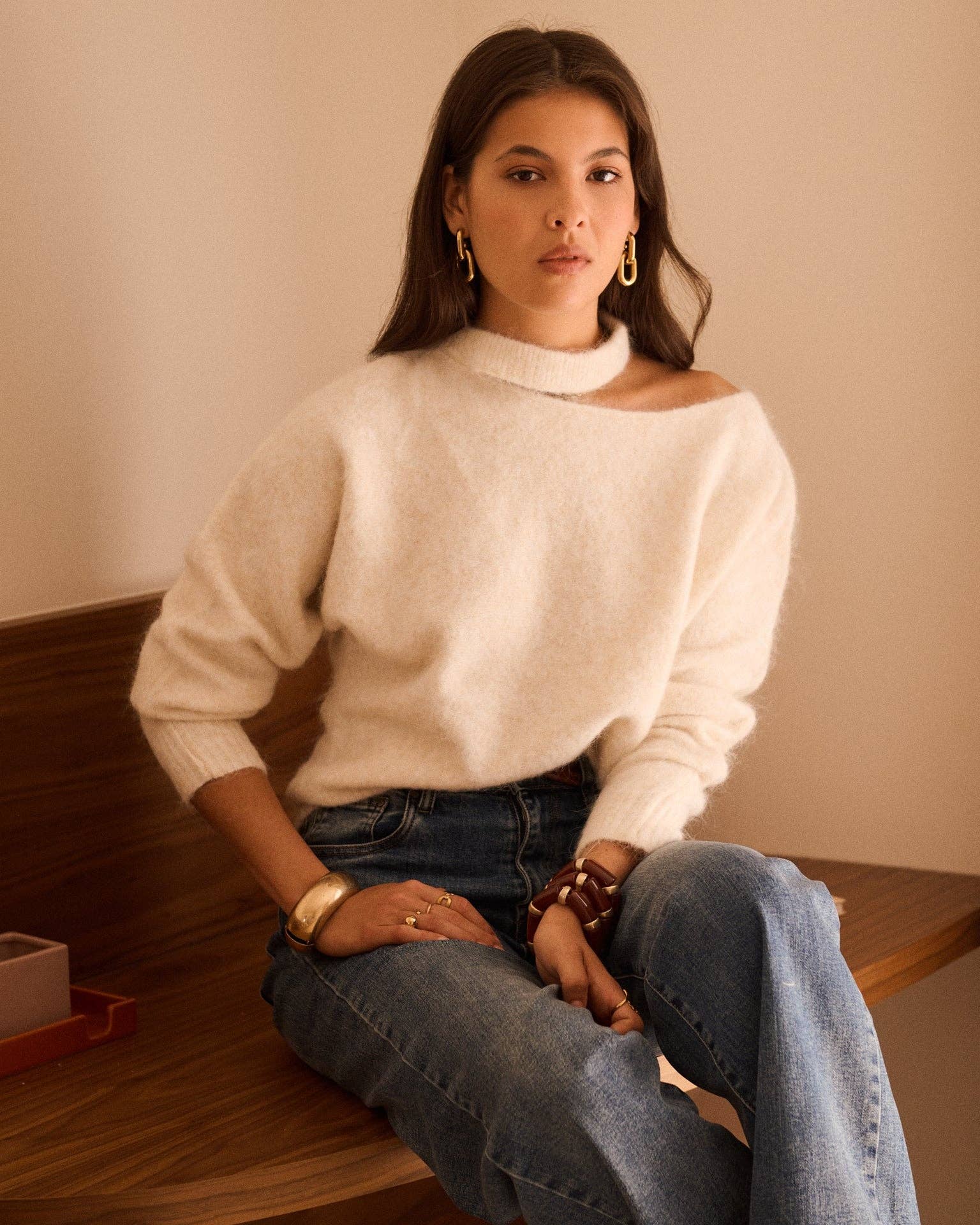 Naël sweater: cream