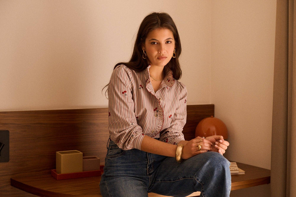 Lyna shirt: Beige