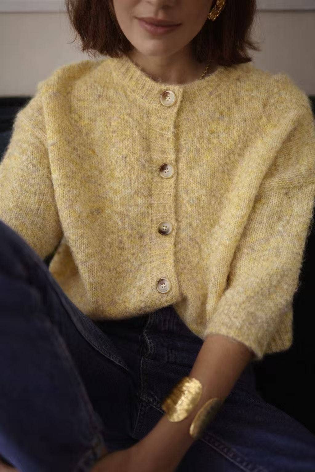 Malia vest: Mustard