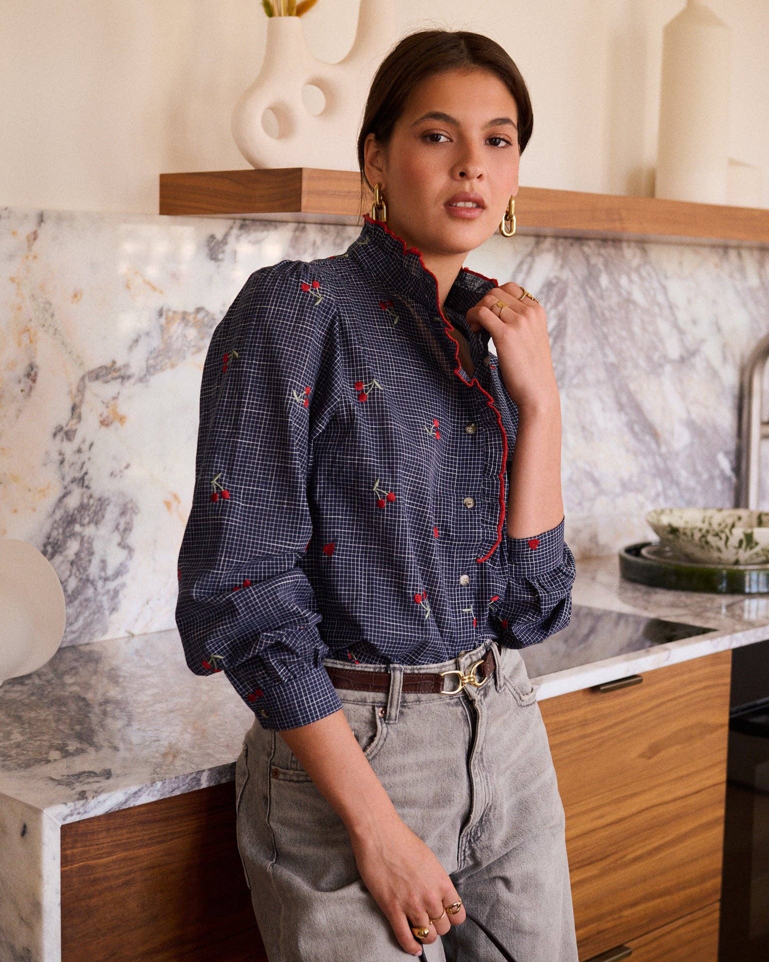 Garances shirt: Blue