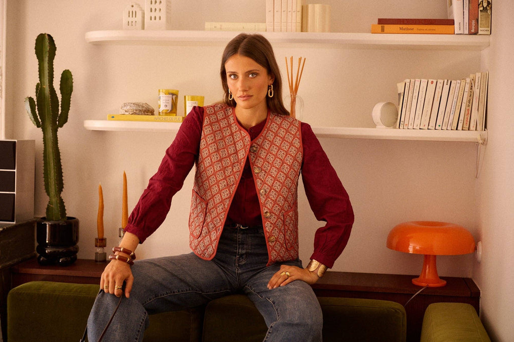 Olympia vest: Bordeaux
