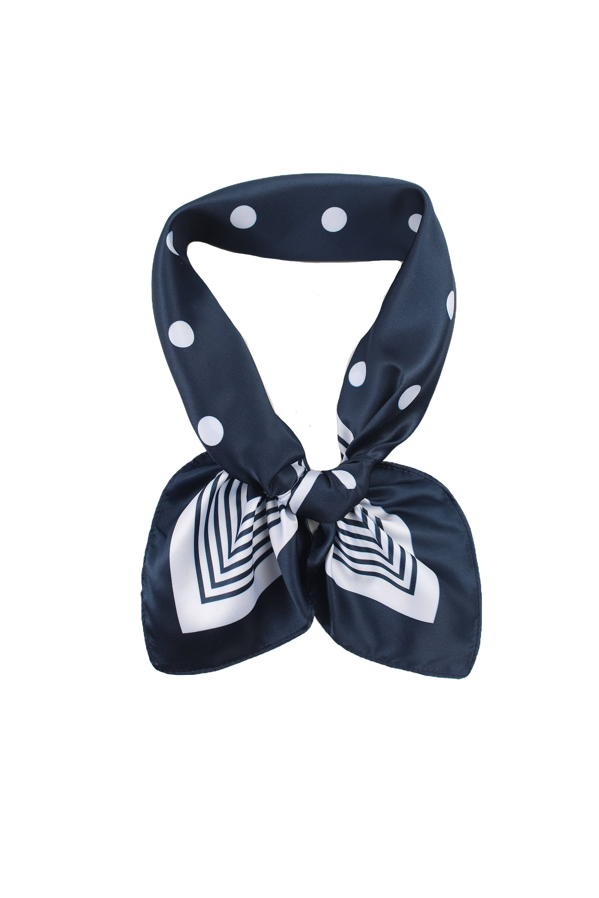 Small square, silk-touch: Navy