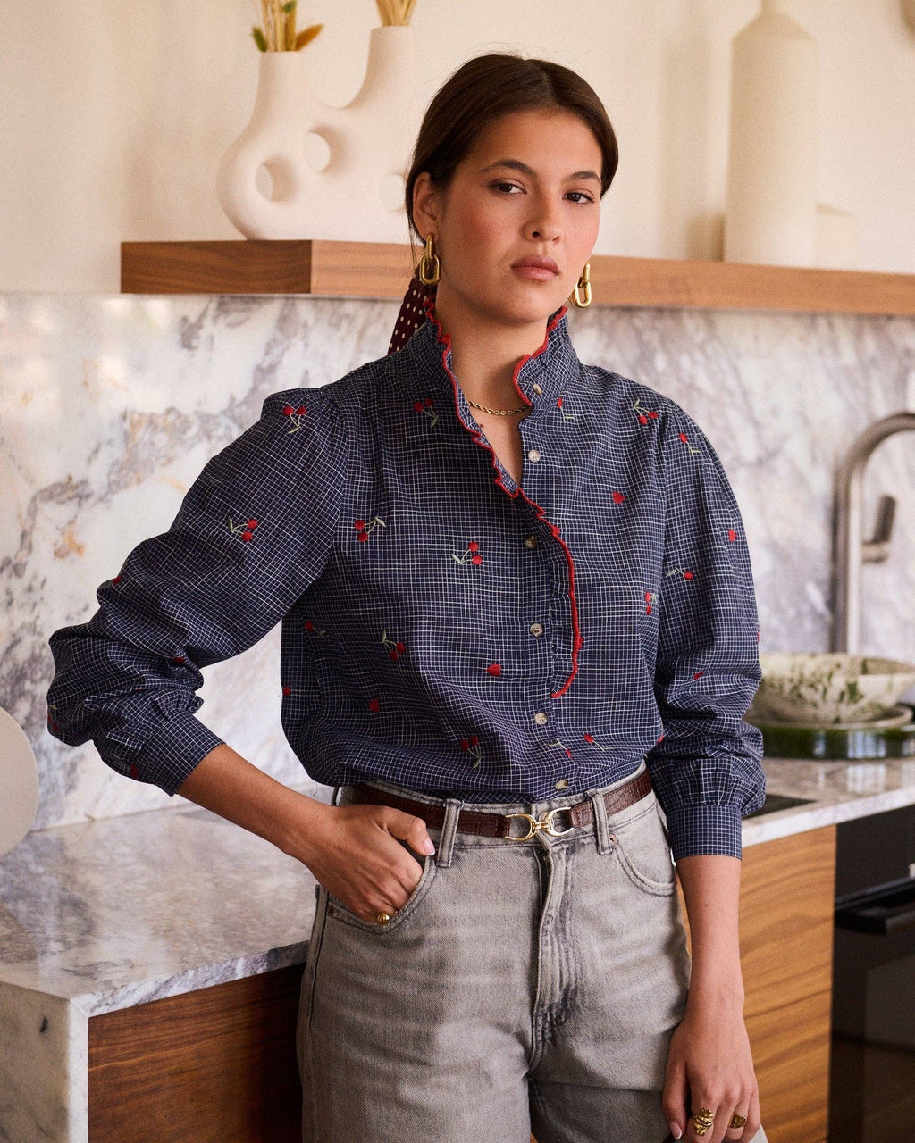 Garances shirt: Blue
