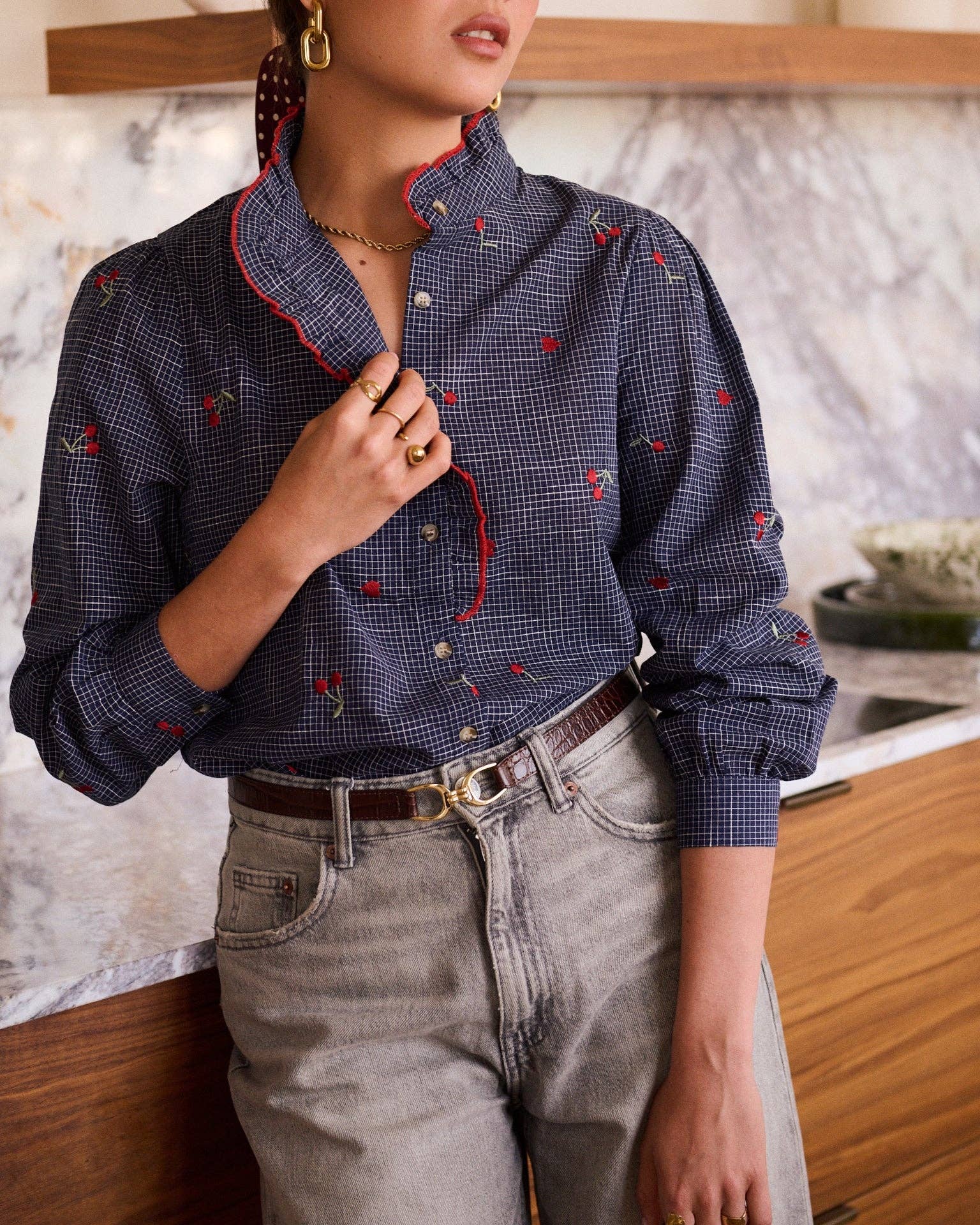 Garances shirt: Blue