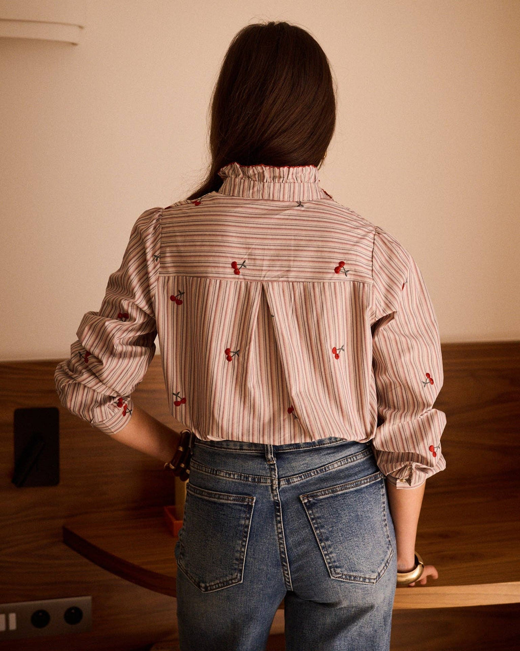 Lyna shirt: Beige