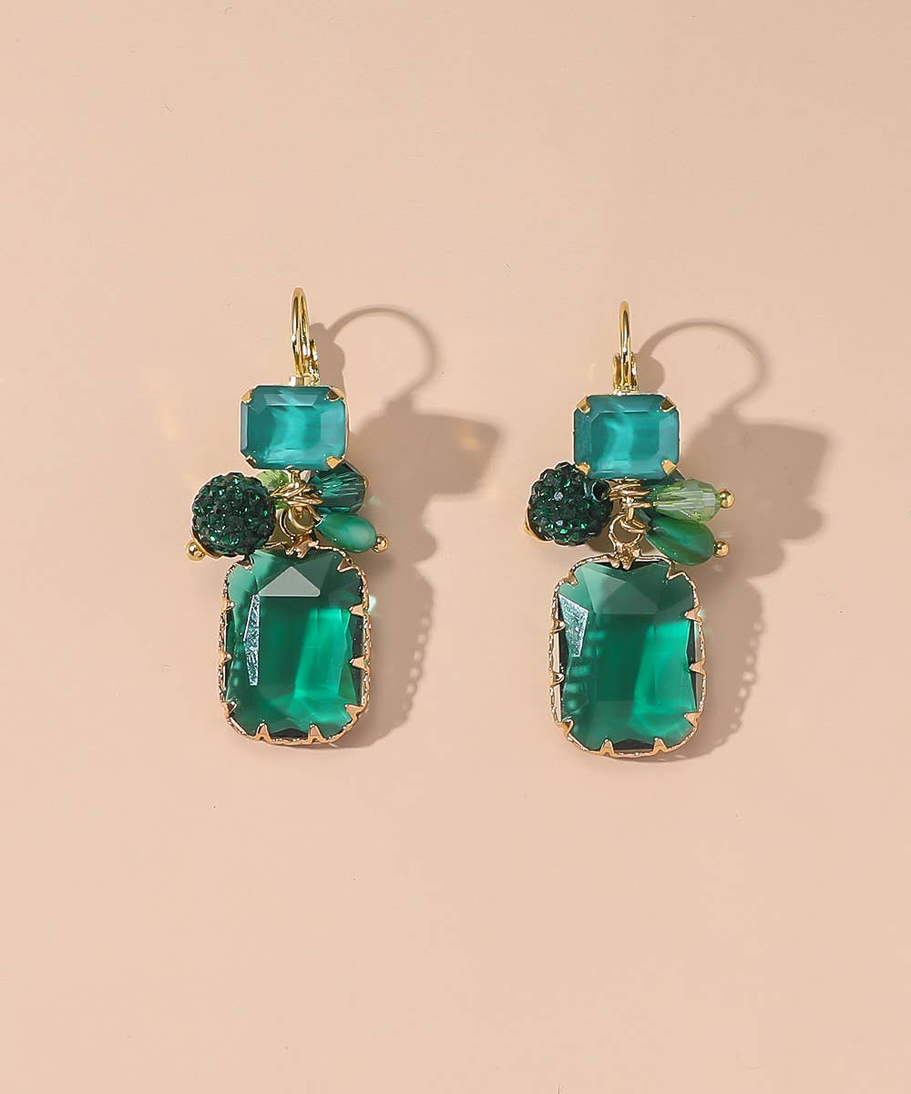 Sleeper earrings 25AHBOL018: Green