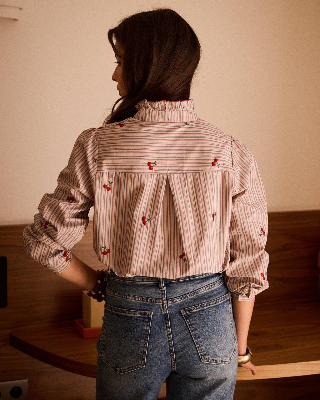 Lyna shirt: Beige