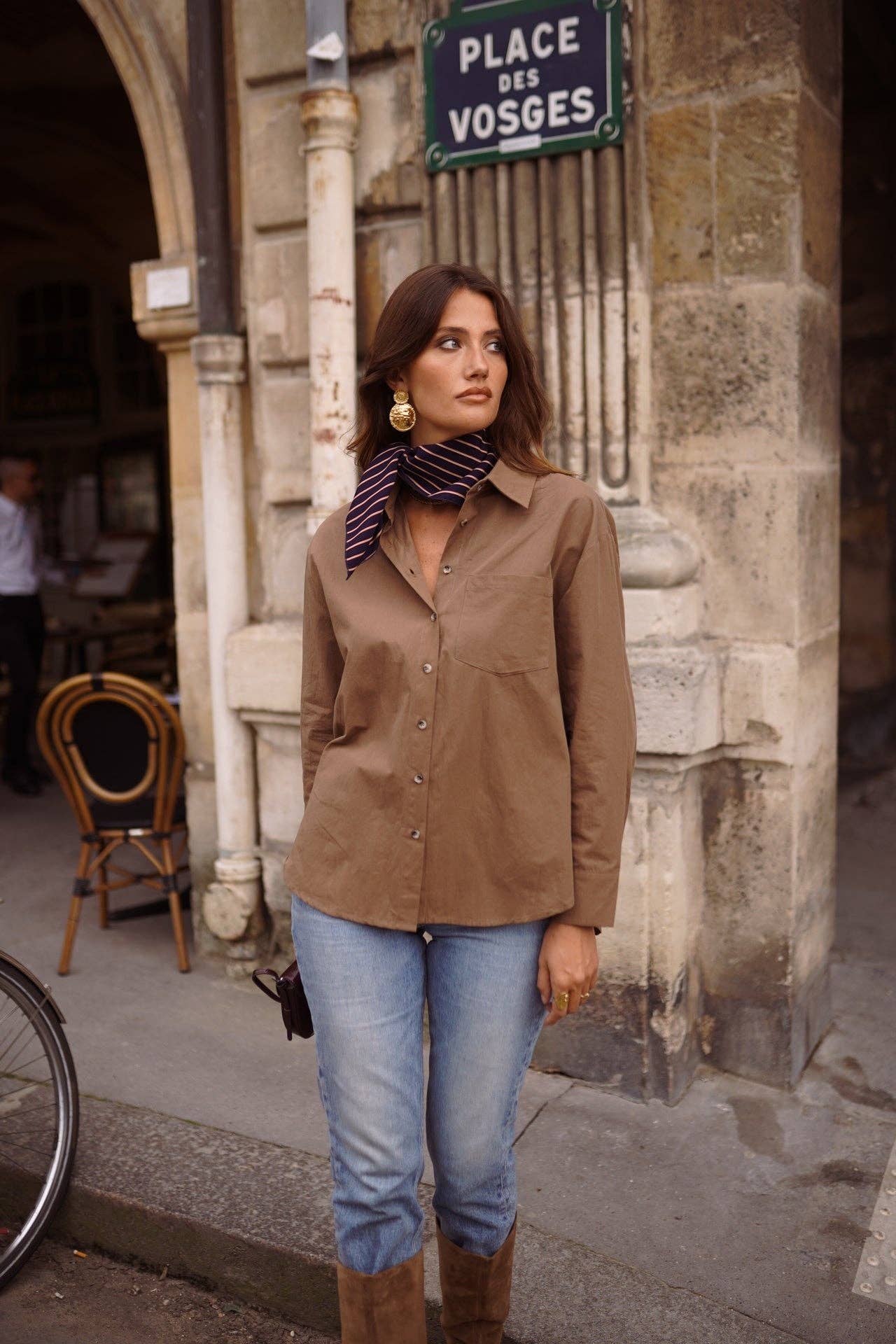 Abi shirt: Camel