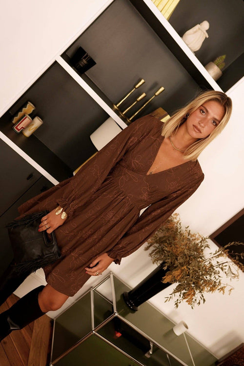Bérénis dress: Brown