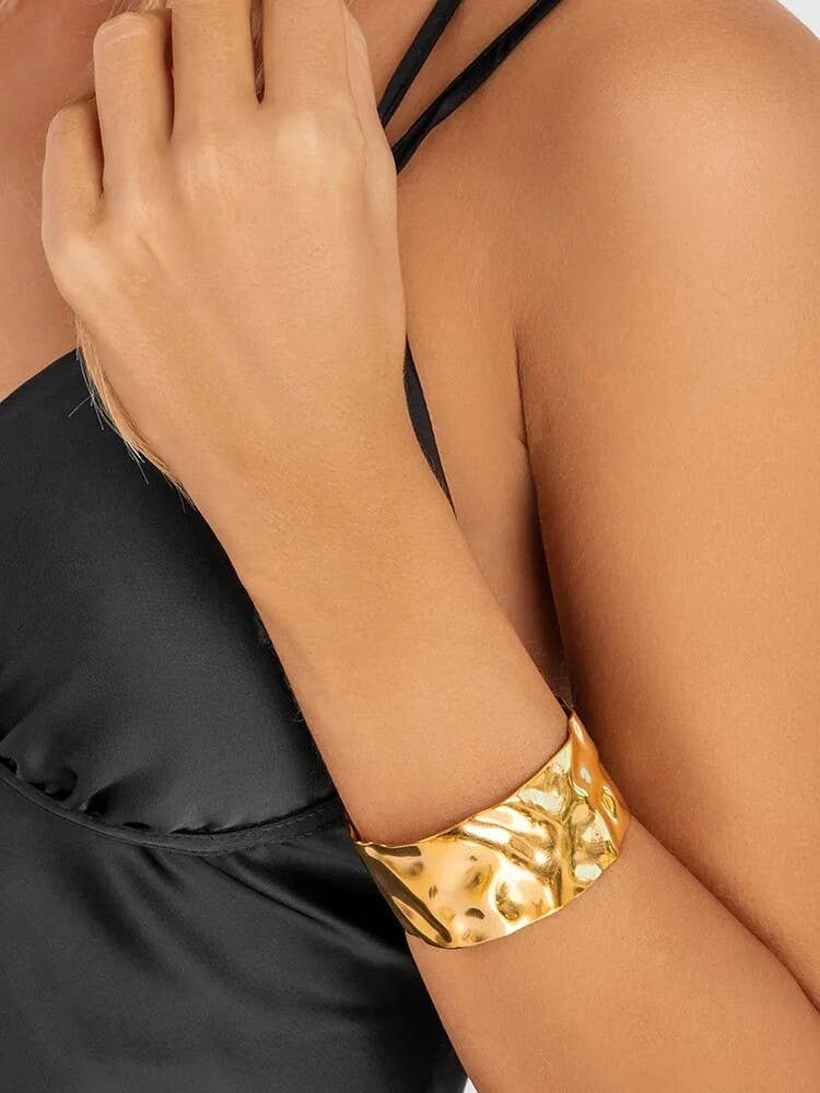 CRACKLE BRACELET - PERSIE: Gold