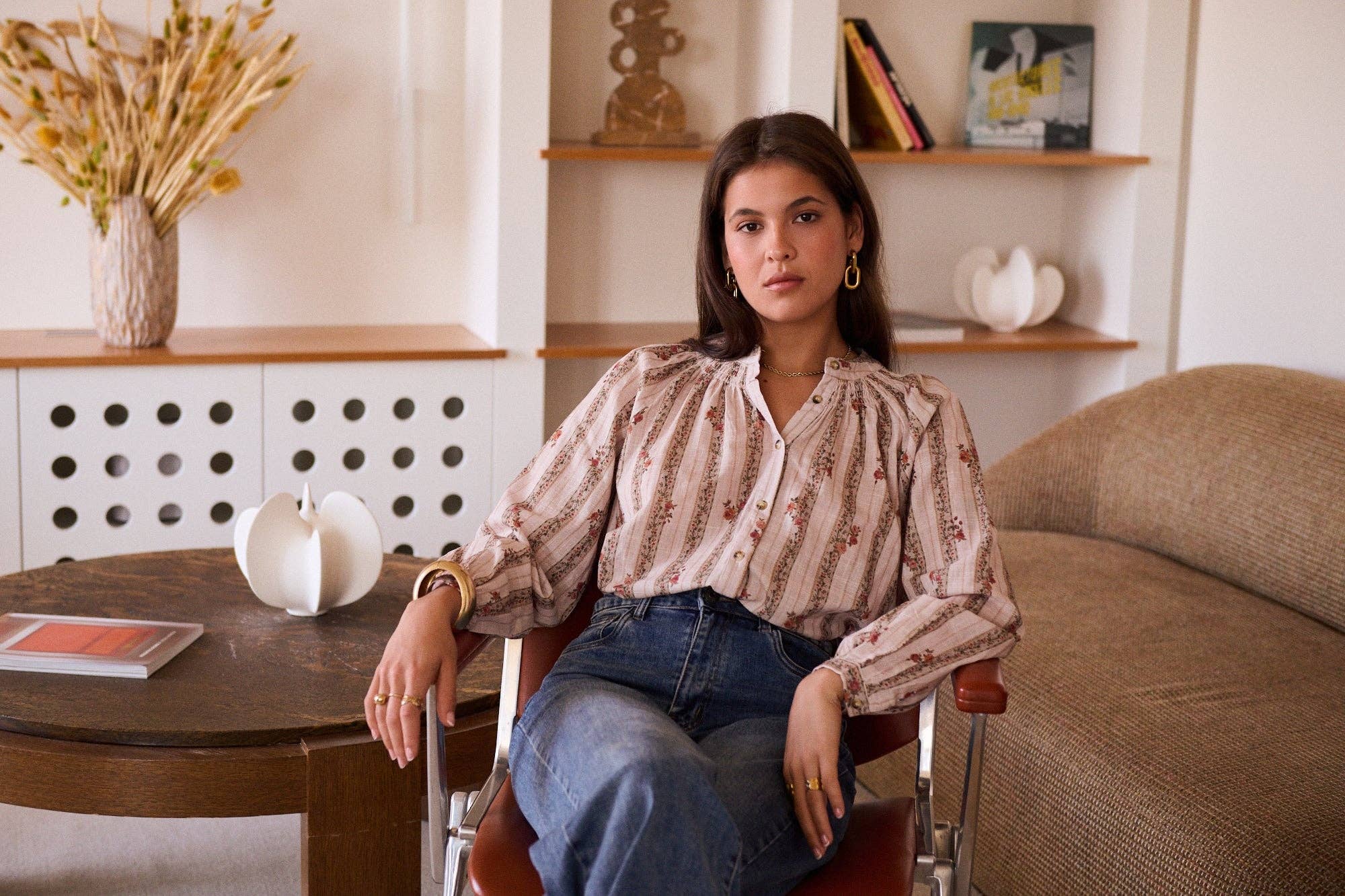 Héloïse Blouse: Taupe