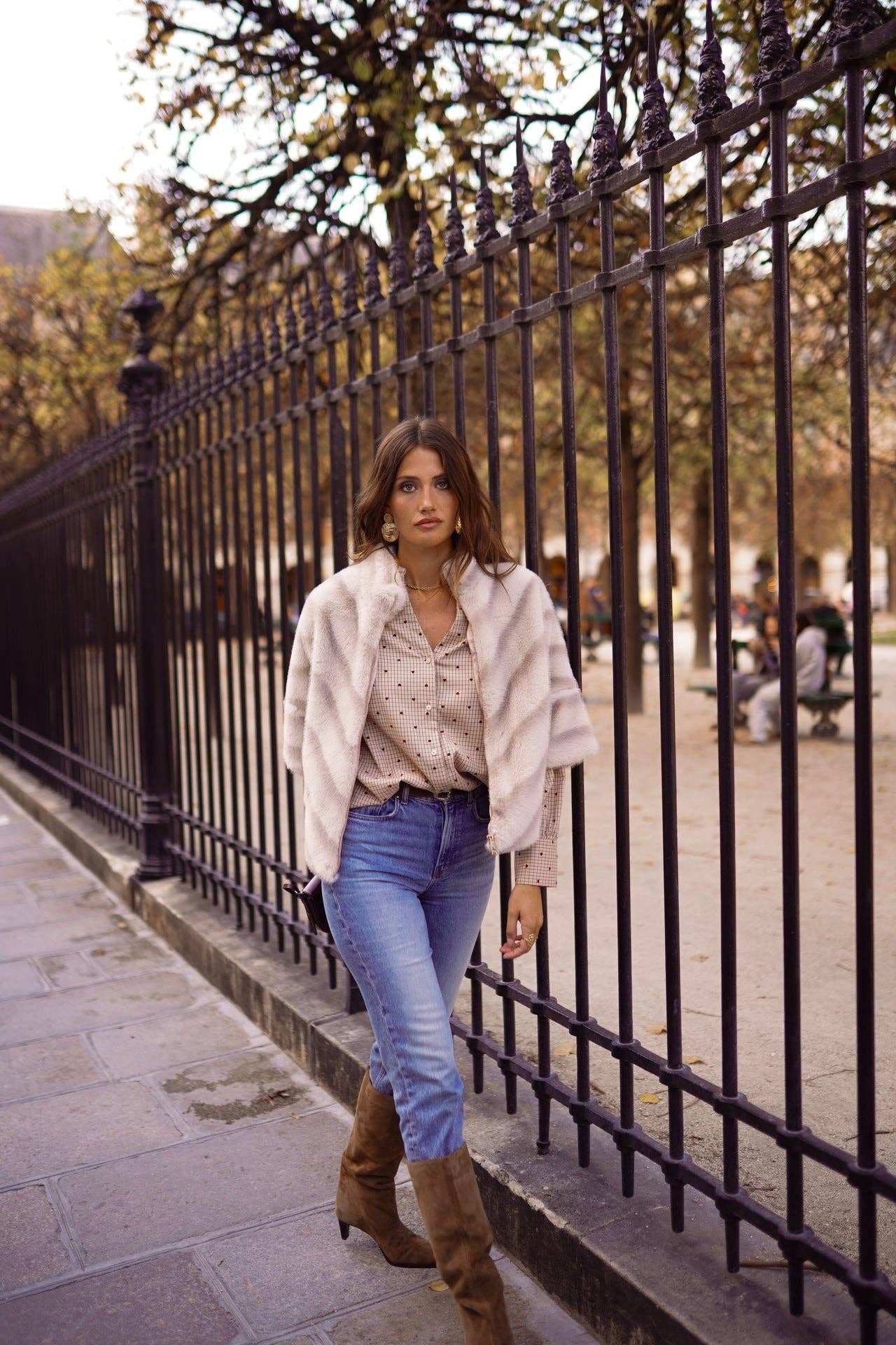 Perla coat: Ecru