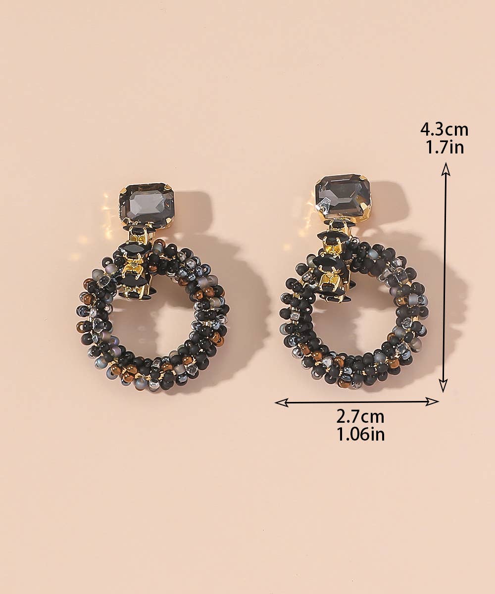 Stud earrings Black