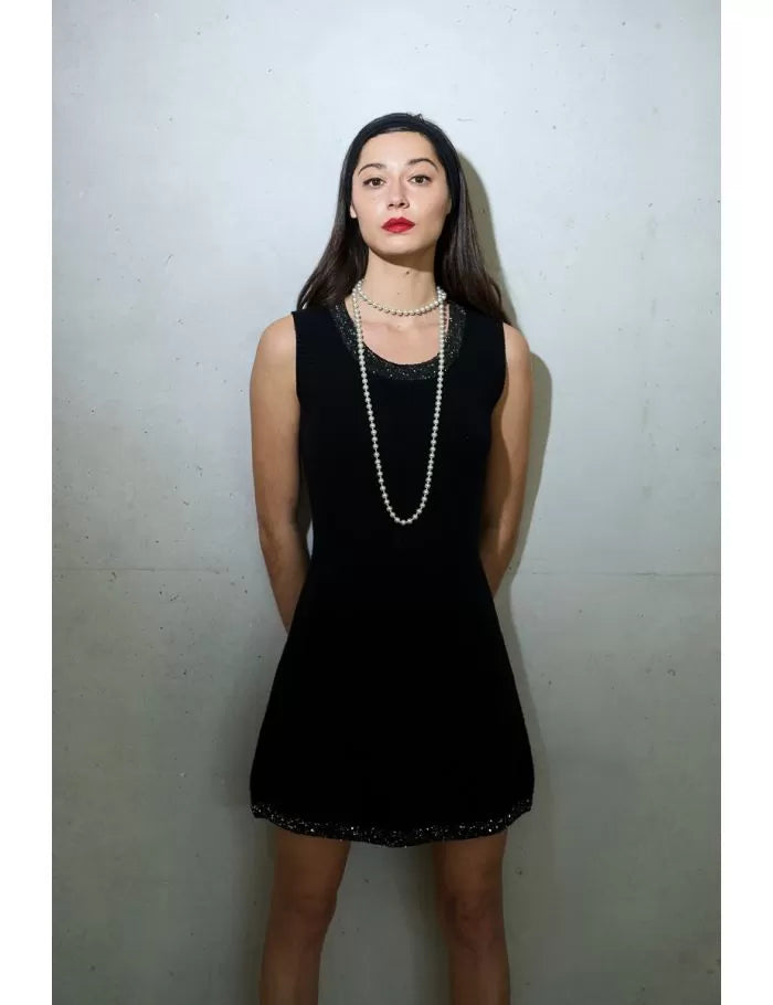 Knitted skater dress