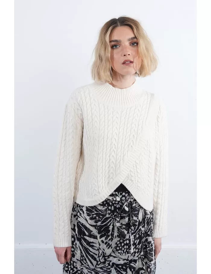 Cable knit sweater