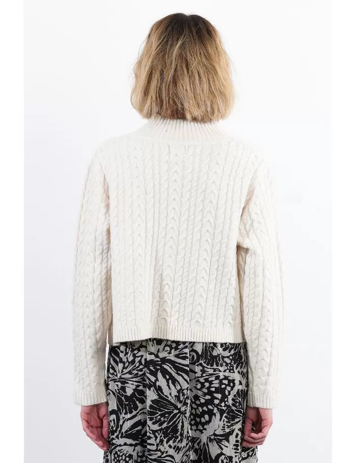 Cable knit sweater