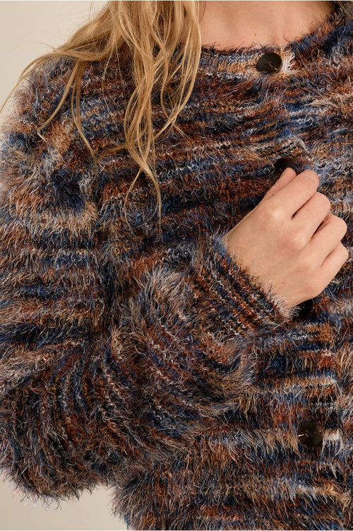 Brushed knit Cardi