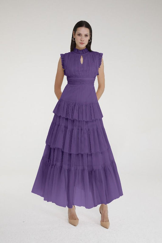 Purple tulle dress