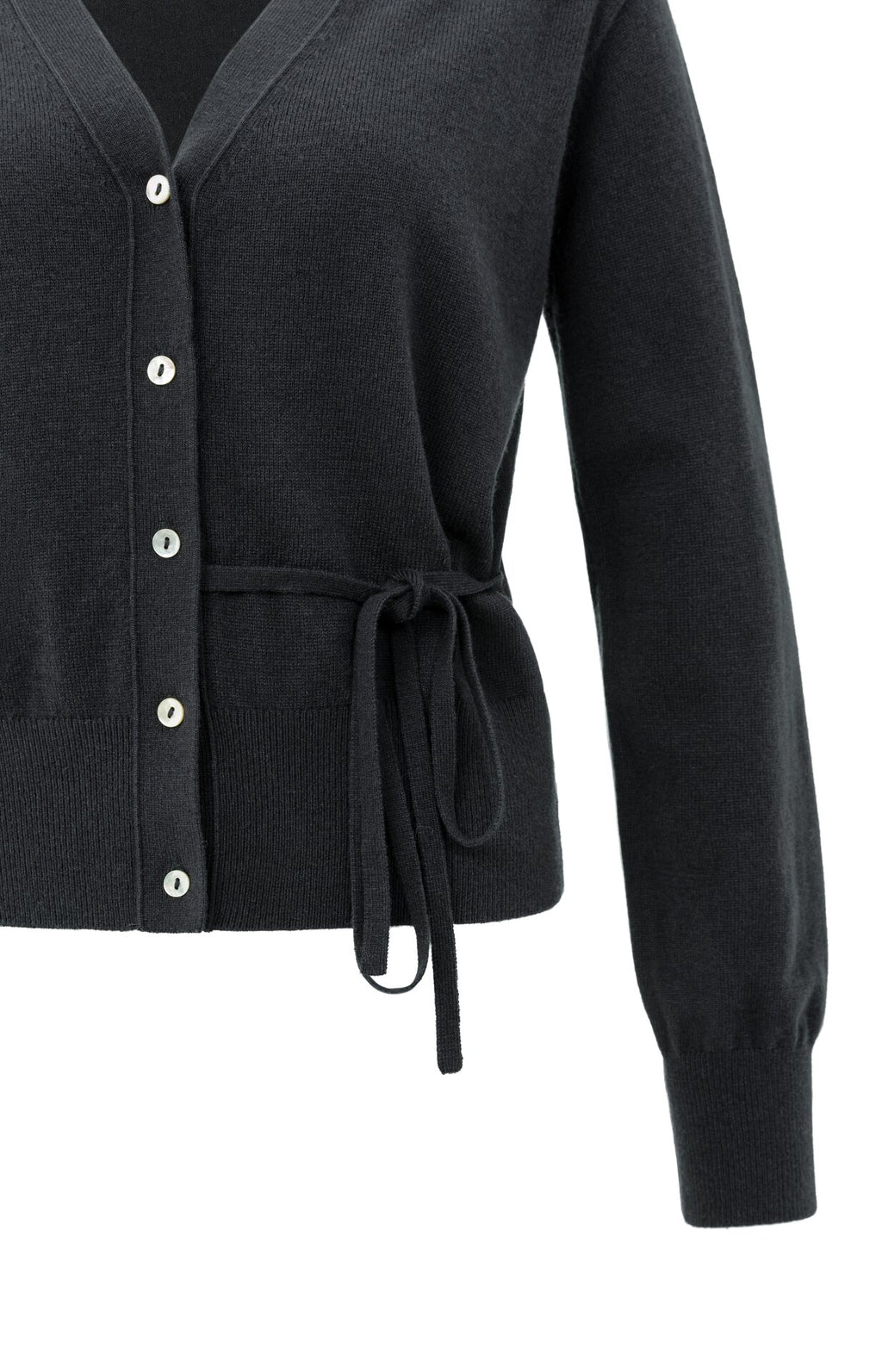 Cardigan with tie waist