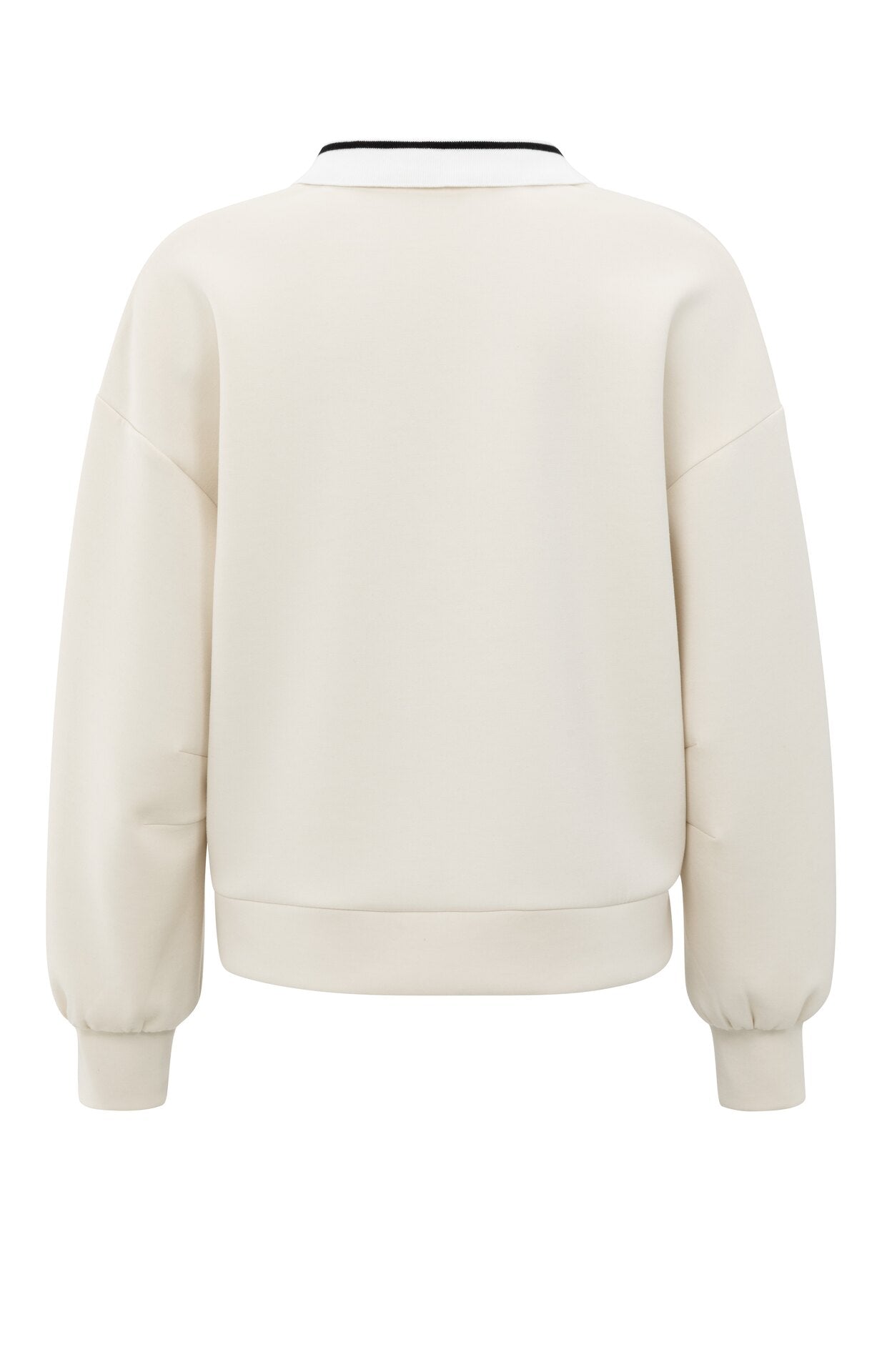 Polo style sweat shirt