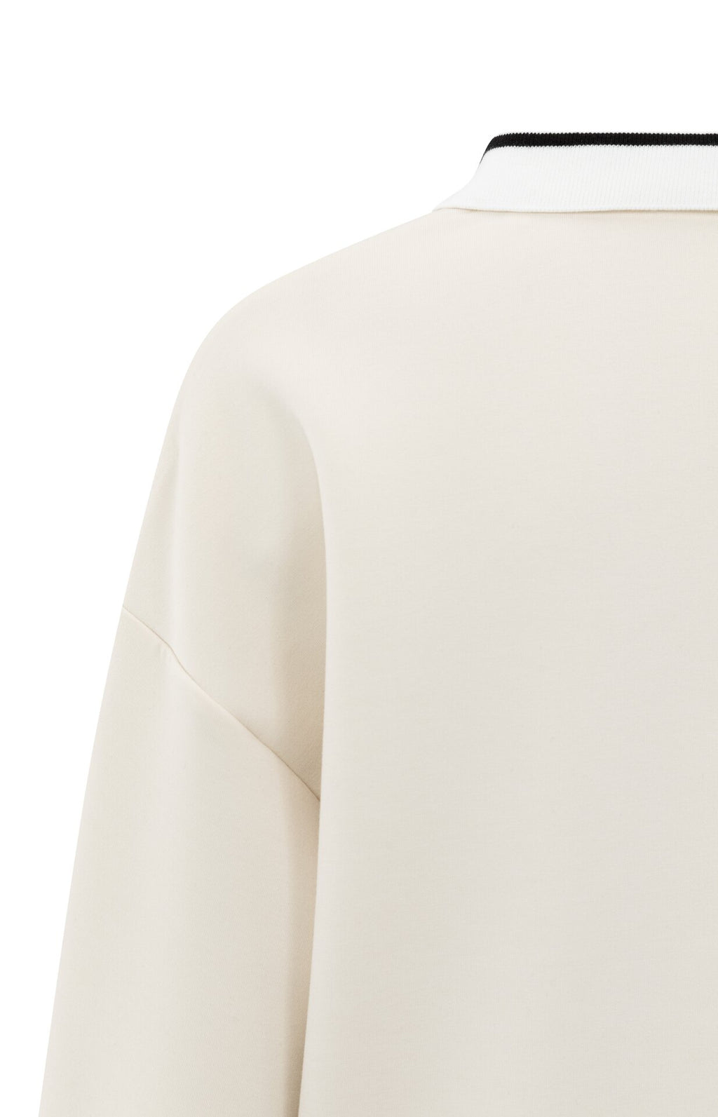 Polo style sweat shirt