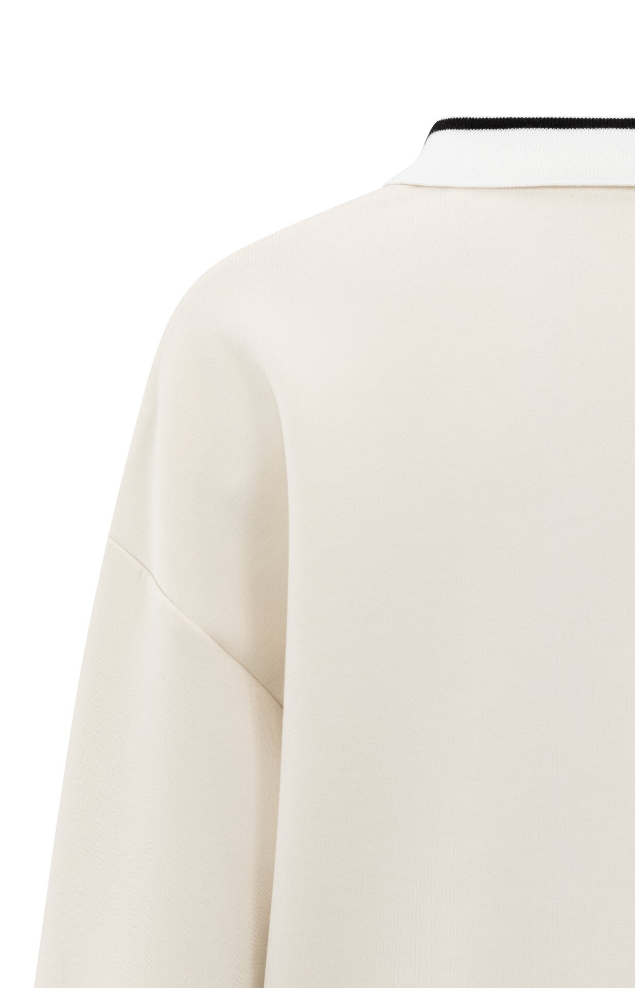 Polo style sweat shirt