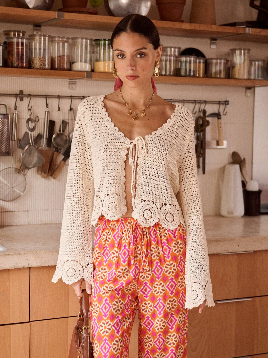Léontia top: Beige