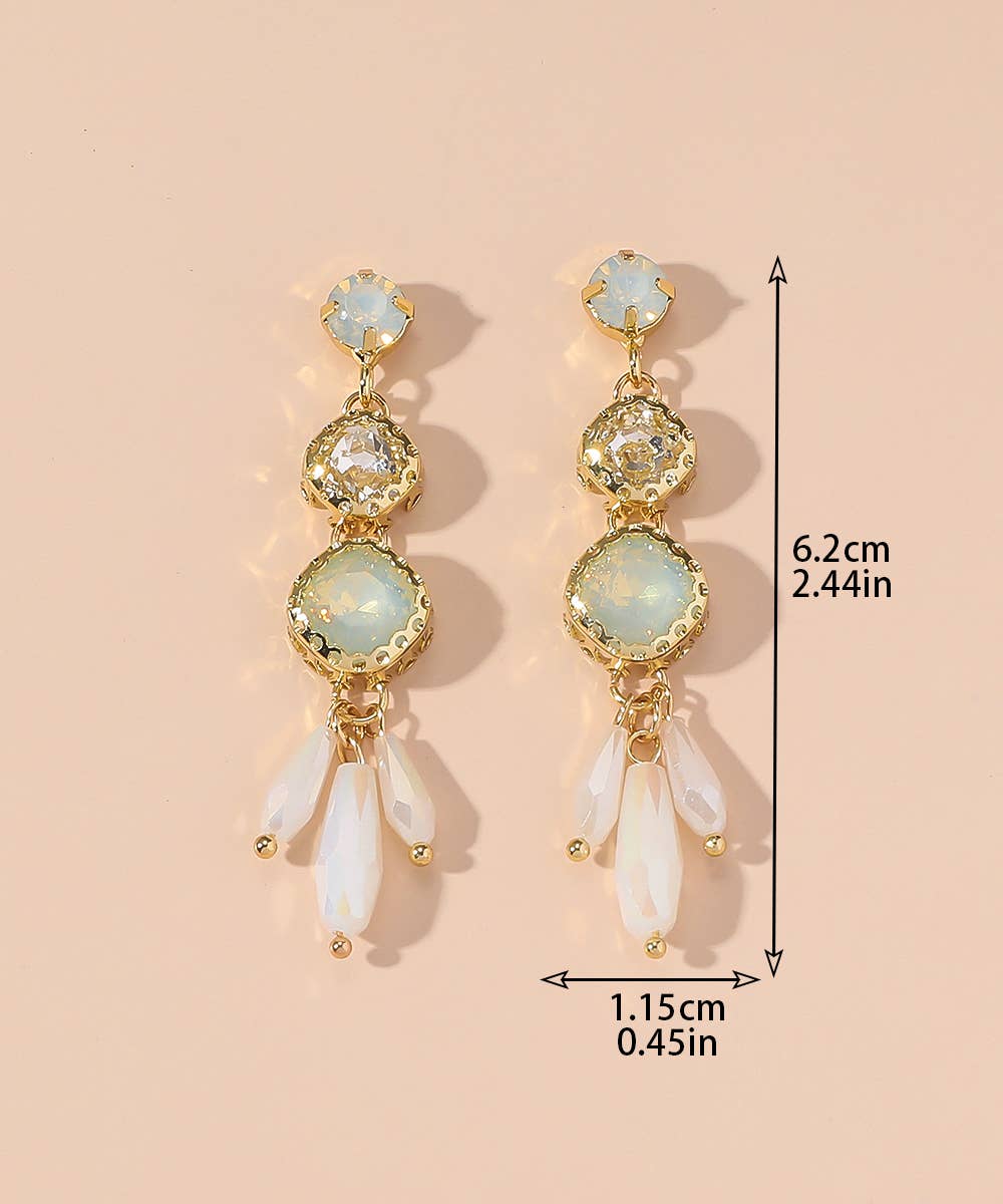 Stud earrings 25AHBOL019: White