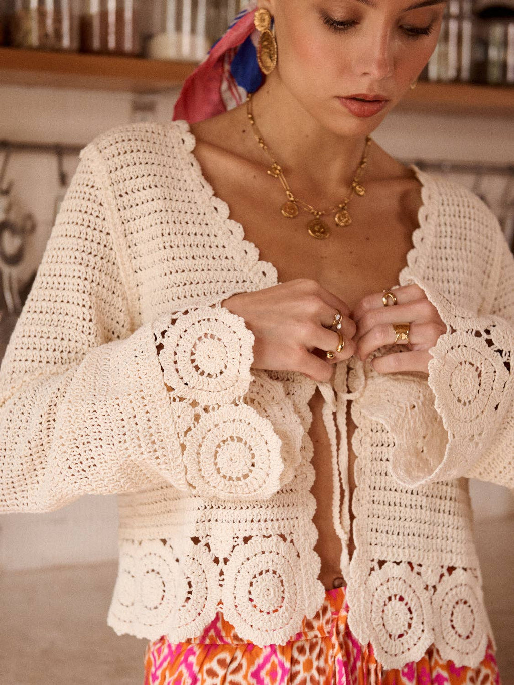 Léontia top: Beige
