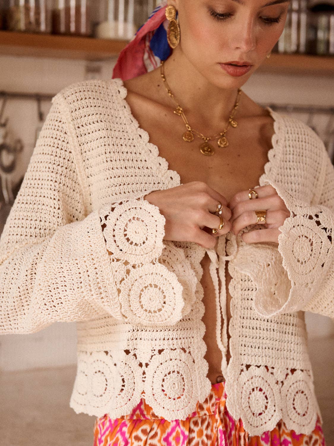Léontia top: Beige