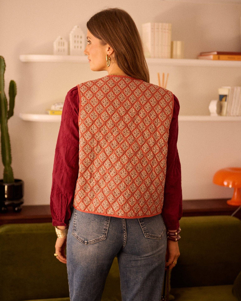 Olympia vest: Bordeaux