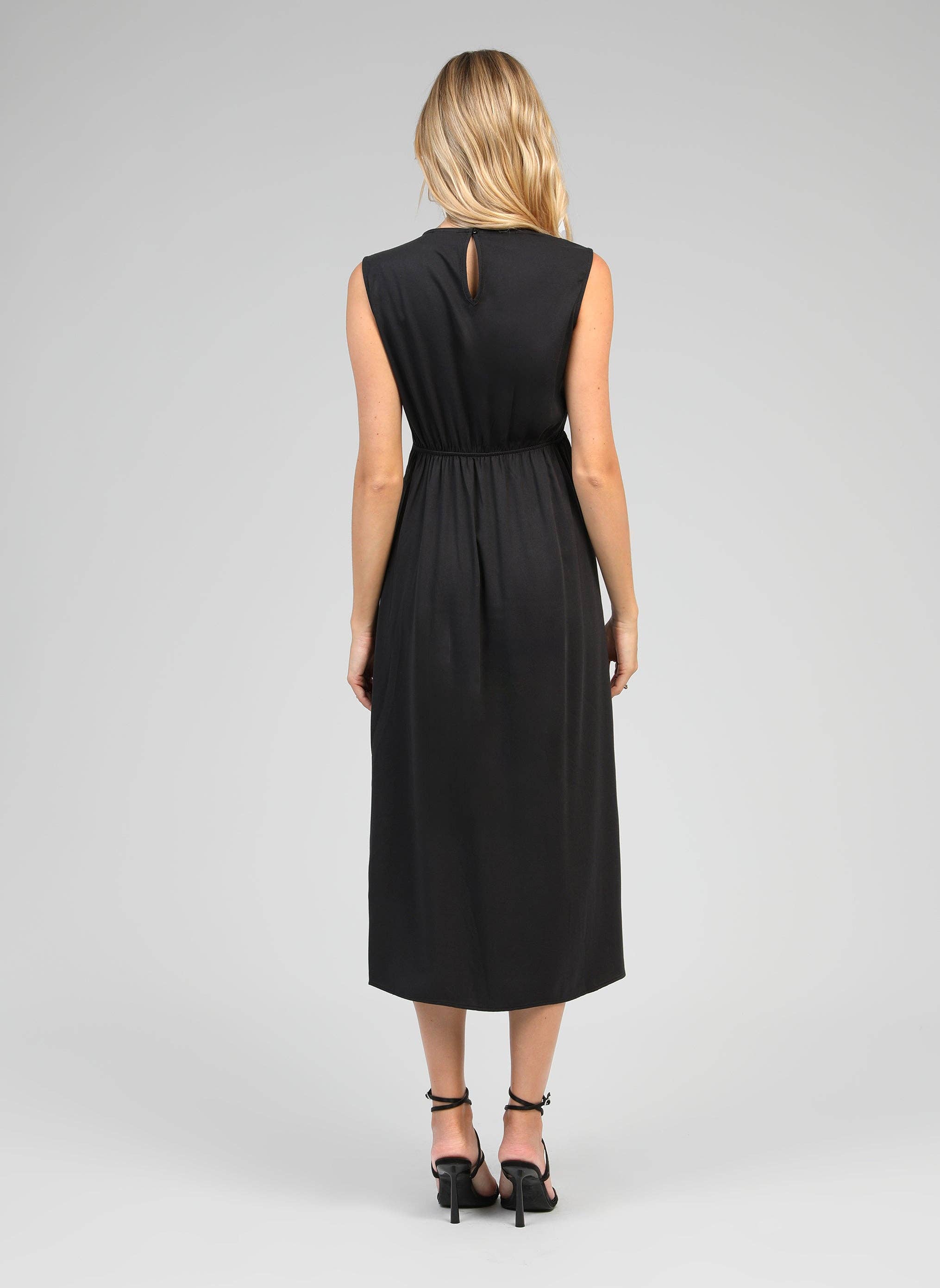 MALEONY LONG DRESS carbon