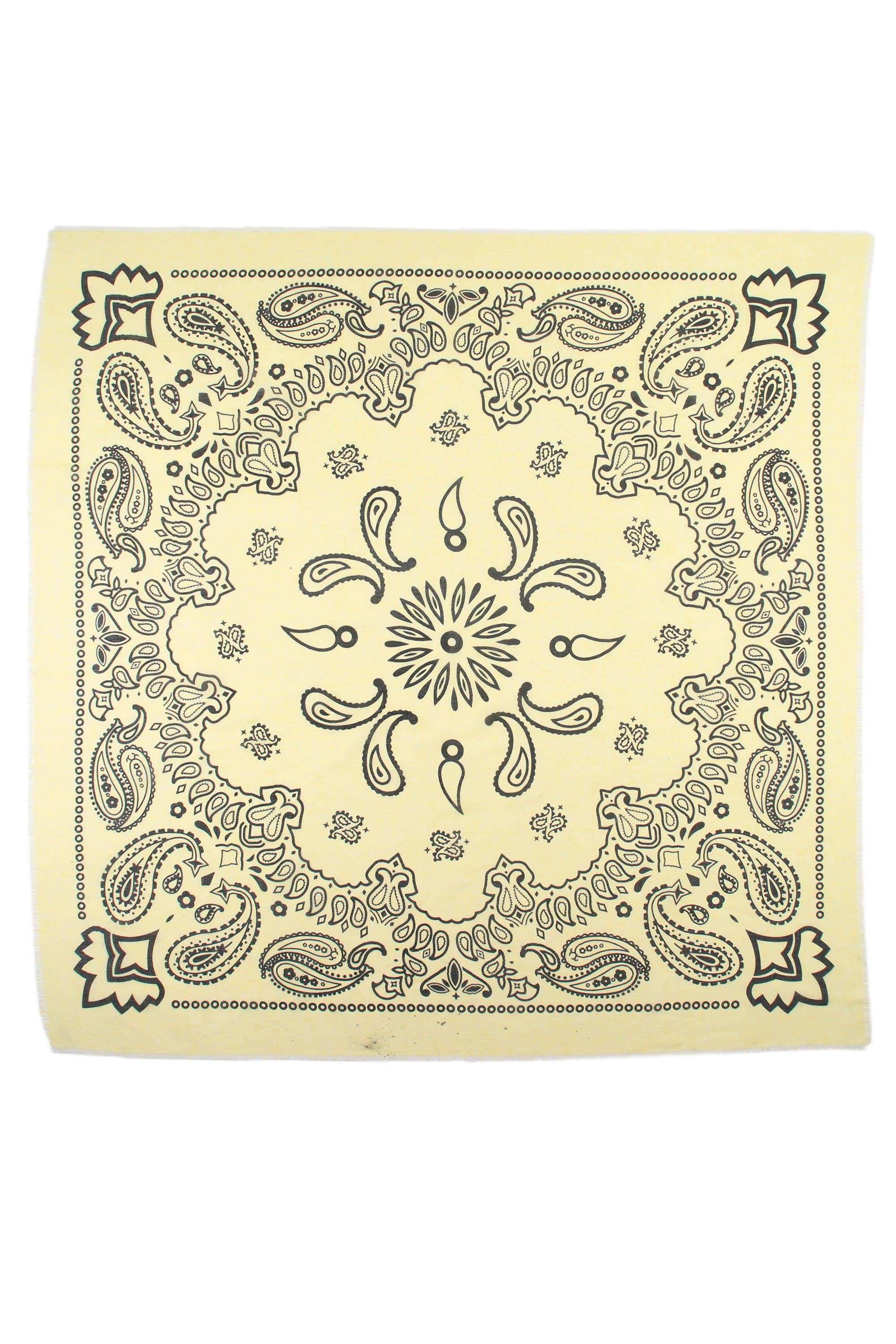 PAISLEY PRINT SCARF: Yellow
