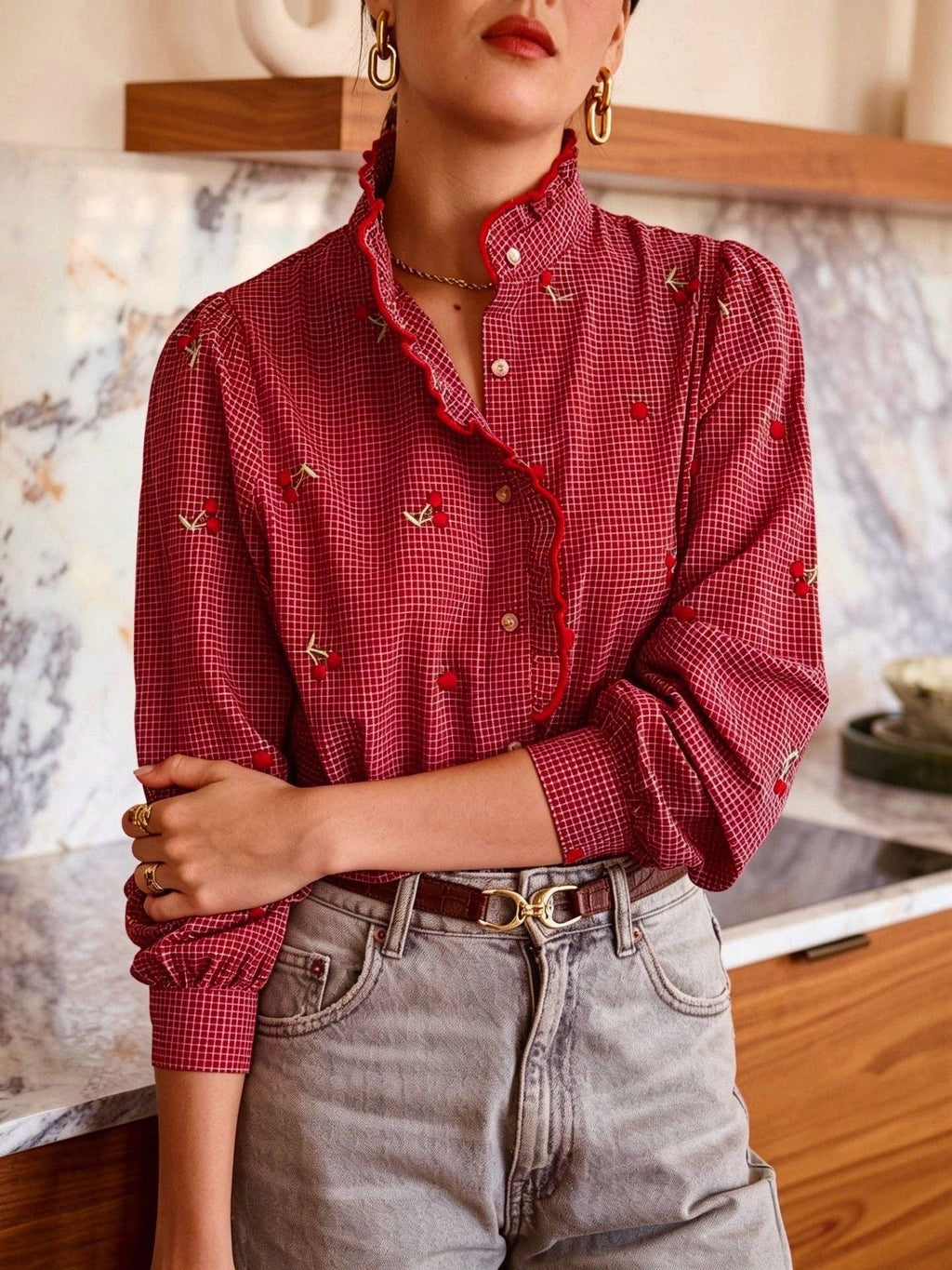 Garances shirt: Blue